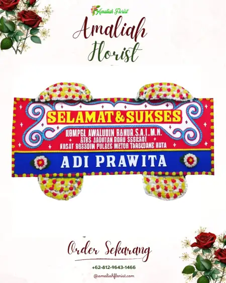 Papan Bunga Ucapan Selamat Gemampir